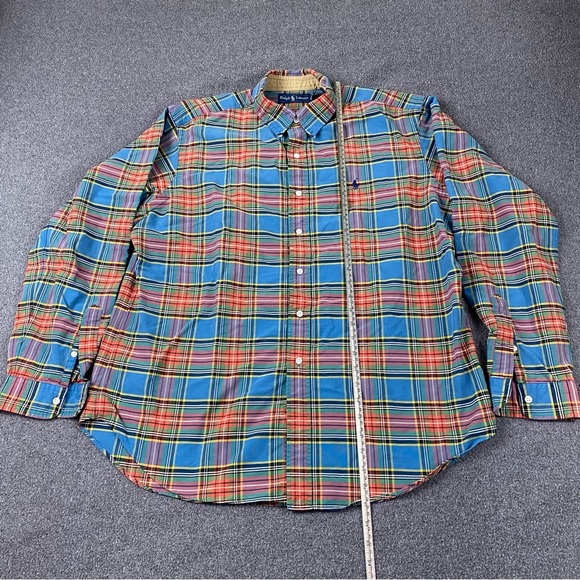 Vintage Polo Ralph Lauren Flannel Plaid Button Down Long-Sleeves Men’s Size XL - Picture 8 of 8